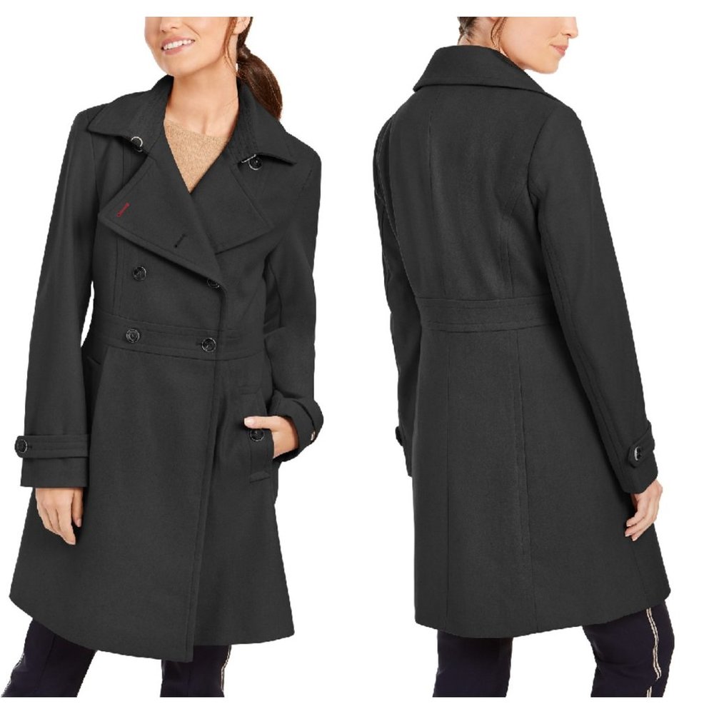 NWT Tommy Hilfiger Double-Breasted Peacoat